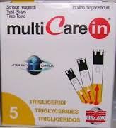 TEST TRIGLICERIDI MULTICARE IN STRISCE CON ASPIRAZIONE CAPIILLARE 5 PEZZI - Farmamood