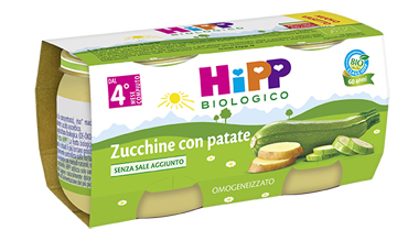 HIPP BIO HIPP BIO OMOGENEIZZATO ZUCCHINE CON PATATE 2X80 G - Farmamood