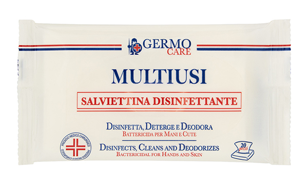 MULTIUSI SALVIETTINA DISINFETTANTE 20 PEZZI - Farmamood