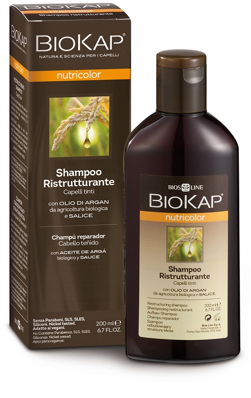 BIOKAP NUTRICOLOR SHAMPOO RISTRUTTURANTE 200 ML - Farmamood