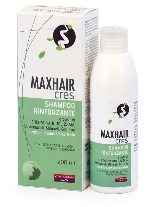 MAXHAIR CRES SHAMPOO RINFORZANTE 200 ML - Farmamood
