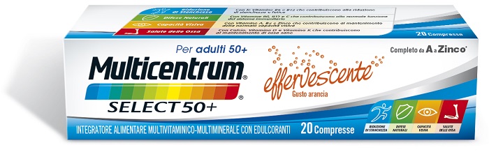 MULTICENTRUM SELECT EFFERVESCENTE 20 COMPRESSE - Farmamood