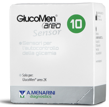STRISCE GLUCOMEN AREO SENSOR PER ANALISI DEL GLUCOSIO 10 PEZZI - Farmamood