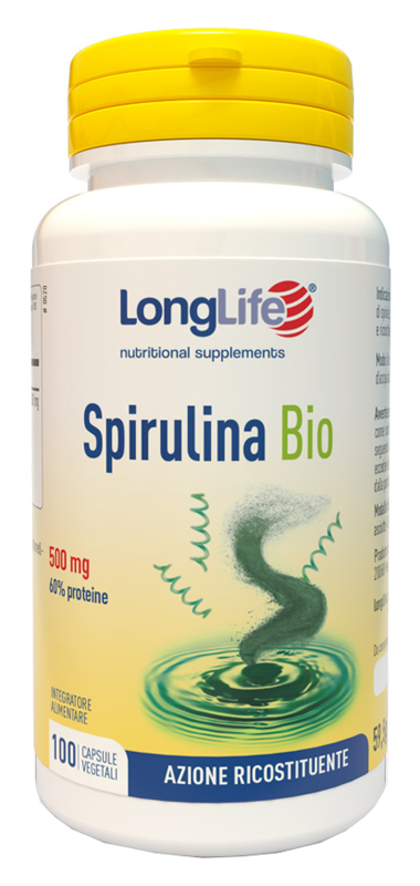 LONGLIFE SPIRULINA BIO 500 MG 100 CAPSULE VEGETALI - Farmamood