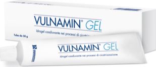 VULNAMIN MEDICAZIONE INTERATTIVA IN GEL A BASE DI AMINOACIDICOSTITUTIVI DEL COLLAGENE E SODIO JALURONATO TUBO 50 G - Farmamood