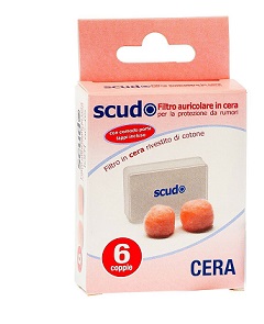 TAPPO AURICOLARE EARPLUG SCUDO IN CERA 6 COPPIE 12 PEZZI ARTICOLO 7EN081 - Farmamood