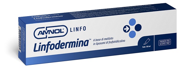 LINFODERMINA TUBO CONTIENE CUMARINA,MELILOTO,LIPOSOMI IN FOSFATIDILCOLINA PER FLEBOLOGIA E LINFOLOGIA - Farmamood
