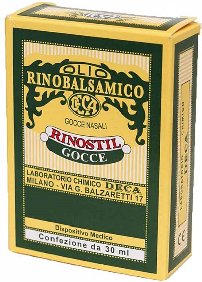 RINOSTIL GOCCE NASALI FLACONE 30ML OLIO RINOBALSAMICO PER LAPROTEZIONE DELLA MUCOSA NASALE E LA PULIZIA DELLE FOSSE NASALI - Farmamood