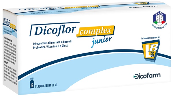 DICOFLOR COMPLEX JUNIOR 12 FLACONI DA 10 ML - Farmamood