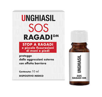 UNGHIASIL SOS RAGADI FLACONE 10 ML CON PENNELLINO E 9 CEROTTI COPRIVERRUCA - Farmamood