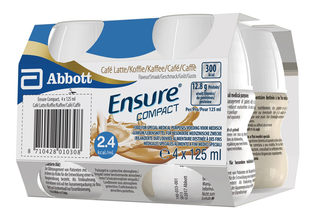 ENSURE COMPACT CAFFE 4 BOTTIGLIE DA 125 ML - Farmamood