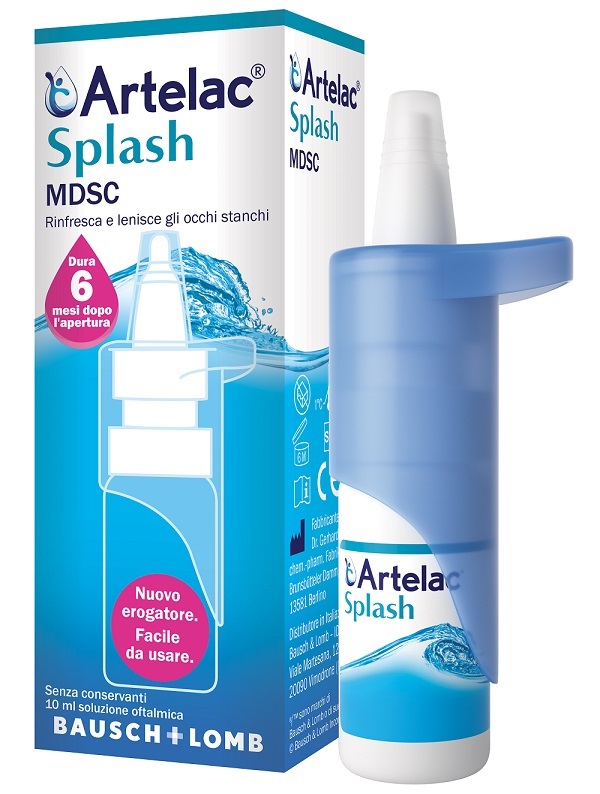 ARTELAC SPLASH MULTIDOSE GOCCE OCULARI FLACONE 10 ML - Farmamood