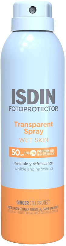 TRANSPARENT SPRAY WET SKIN SPF50 250 ML - Farmamood