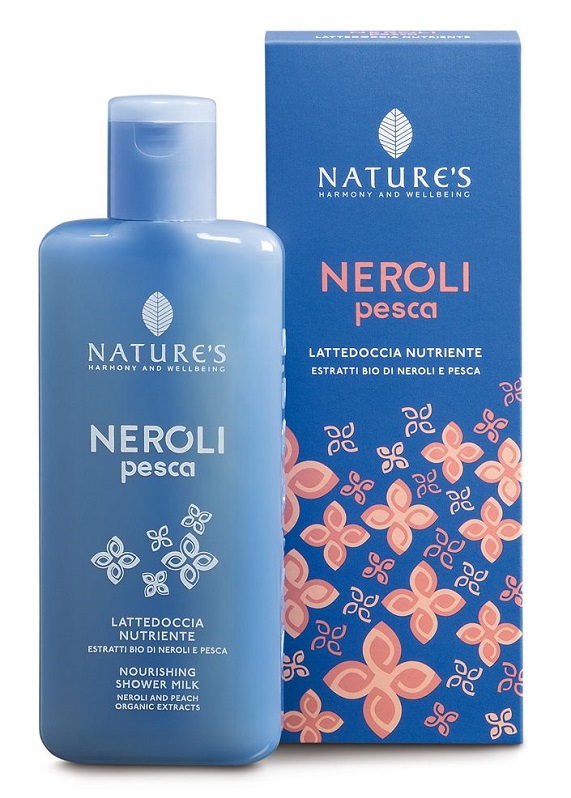 NATURE'S NEROLI E PESCA LATTE DOCCIA NUTRIENTE 200 ML - Farmamood