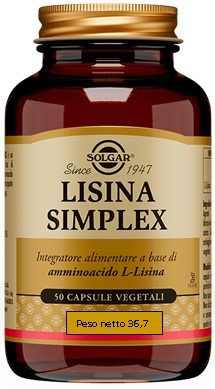 LISINA SIMPLEX 50 CAPSULE VEGETALI - Farmamood