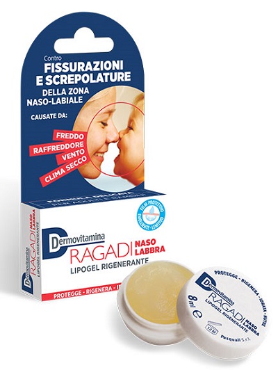 DERMOVITAMINA RAGADI NASO E LABBRA LIPOGEL RIGENERANTE 8 ML - Farmamood