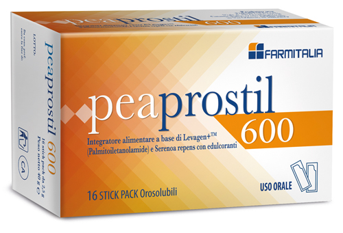 PEAPROSTIL 600 16 STICK PACK OROSOLUBILI - Farmamood