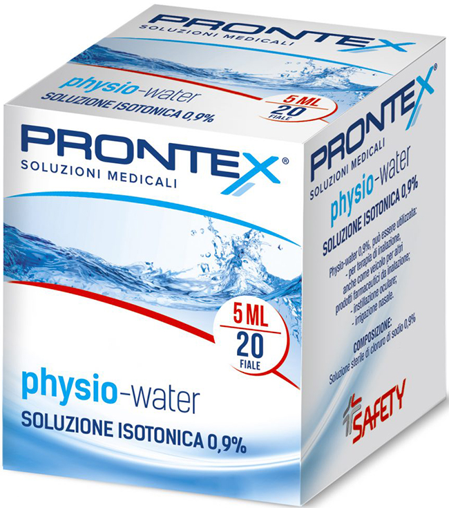 SOLUZIONE FISIOLOGICA PRONTEX PHYSIO ISOTONIC 20 FIALE DA 5 ML - Farmamood