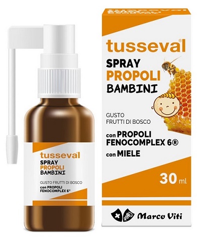 TUSSEVAL GOLA PROPOLI SPRAY PER BAMBINI 30 ML - Farmamood