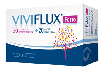VIVIFLUX FORTE 20 COMPRESSE GASTRORESISTENTI + 20 CAPSULE LIQUID FILLER - Farmamood