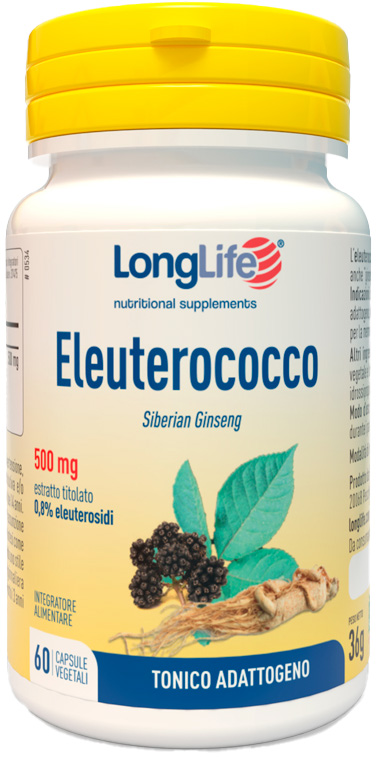 LONGLIFE ELEUTEROCOCCO 0,8% 60 CAPSULE 500MG - Farmamood