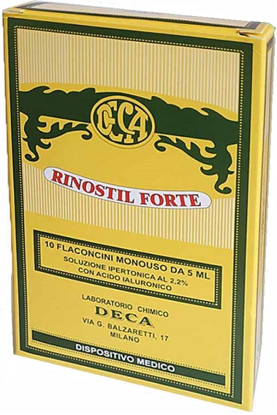 RINOSTIL FORTE SOLUZIONE IPERTONICA 10 FLACONCINI MONOUSO DA 5 ML - Farmamood