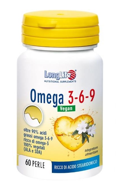 LONGLIFE OMEGA 369 VEGAN 750 MG 60 PERLE - Farmamood