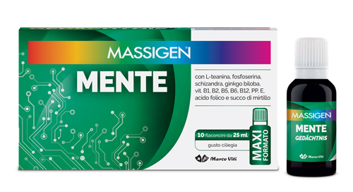MASSIGEN MENTE 10 FLACONI DA 25 ML - Farmamood