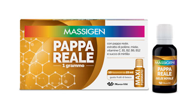 MASSIGEN PAPPA REALE 10 FLACONI DA 25 ML - Farmamood