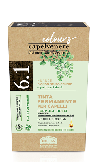 CAPELVENERE COLOURS TINTA CAPELLI 6,1N BIONDO SCURO CENERE - Farmamood