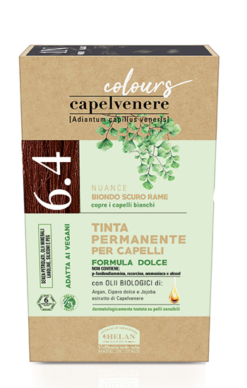 CAPELVENERE COLOURS TINTA CAPELLI 6,4N BIONDO SCURO RAME - Farmamood