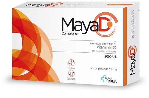 MAYA D 60 COMPRESSE MASTICABILI DA 280 MG - Farmamood