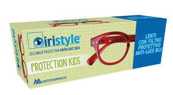 OCCHIALE DA LETTURA PREMONTATO IRISTYLE PROTECTION KIDS RED - Farmamood