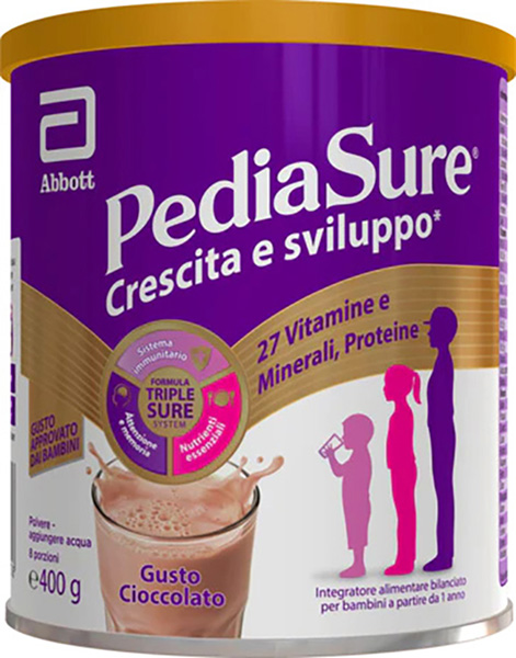 PEDIASURE CRESCITA&SVILUPPO RINFORZA CIOCCOLATO 850 G - Farmamood