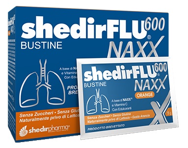 SHEDIRFLU 600 NAXX ARANCIA SENZA ZUCCHERI 20 BUSTINE - Farmamood