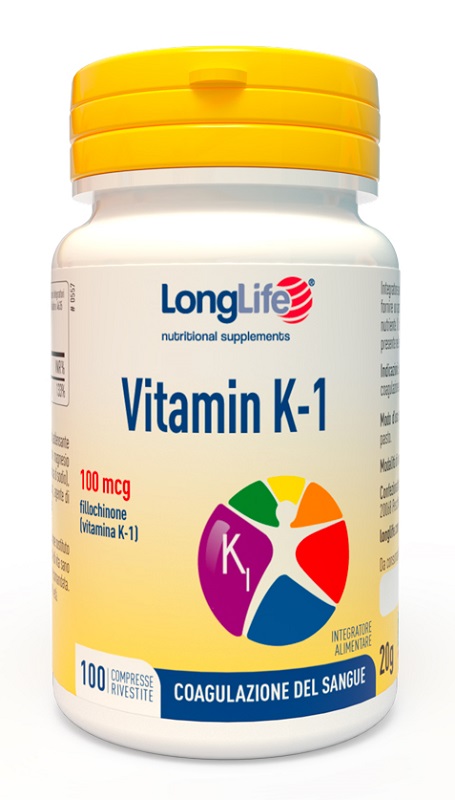 LONGLIFE VITAMIN K 100MCG 100 COMPRESSE - Farmamood