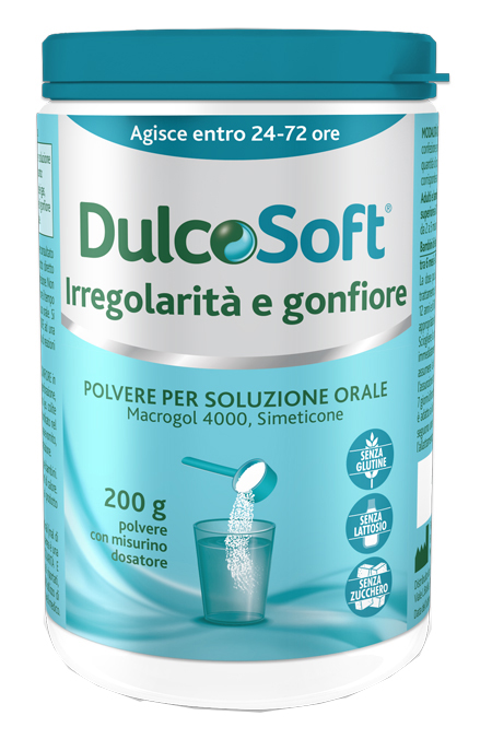 DULCOSOFT IRREGOLARITA' E GONFIORE POLVERE SOLUBILE 200 G - Farmamood