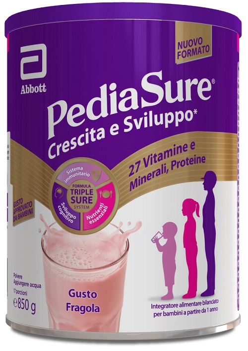 PEDIASURE CRESCITA&SVILUPPO FRAGOLA 850 G - Farmamood