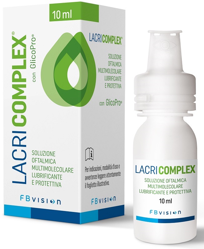 LACRICOMPLEX SOLUZIONE OFTALMICA MULTIMOLECOLARE LUBRIFICANTE PROTETTIVA 10 ML - Farmamood