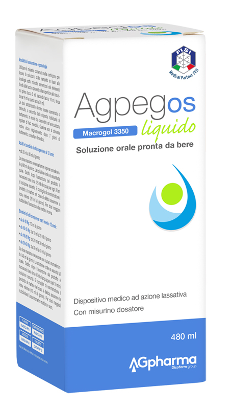 AGPEG OS MACROGOL 3350 LIQUIDO 480 ML - Farmamood