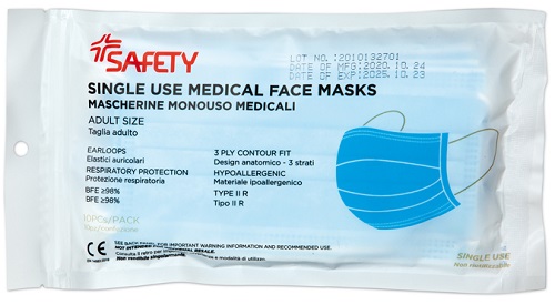 MASCHERINA CHIRURGICA 10 PEZZI - Farmamood