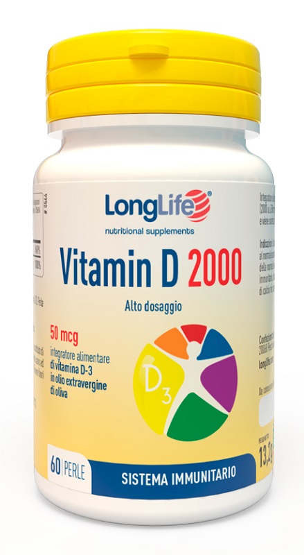 LONGLIFE VITAMIN D 2000 UI 60 PERLE - Farmamood