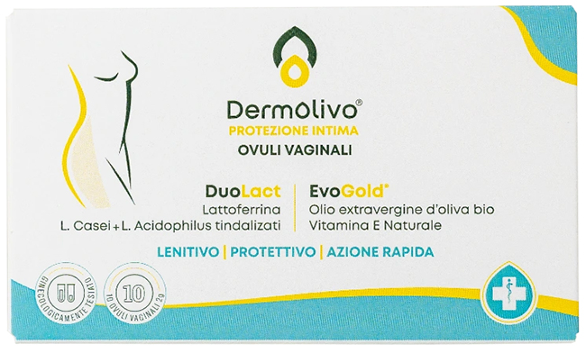 DERMOLIVO OVULI VAGINALI 10 PEZZI - Farmamood