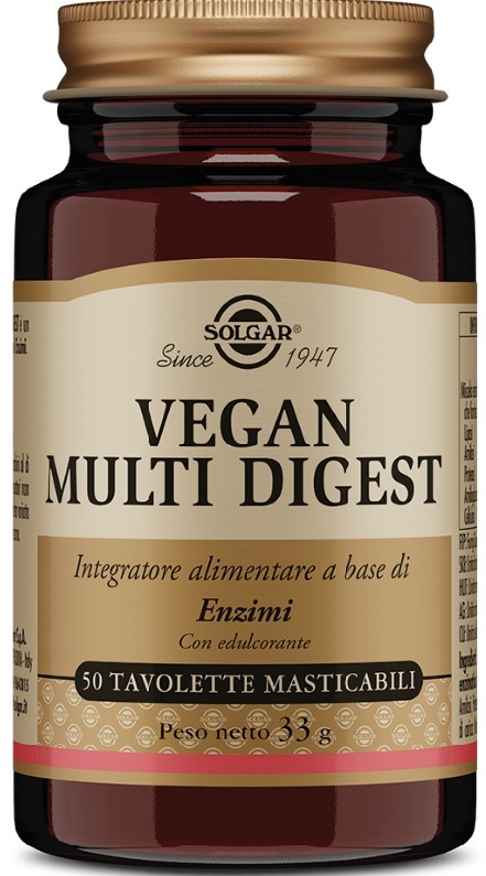 VEGAN MULTI DIGEST 50 TAVOLETTE MASTICABILI - Farmamood