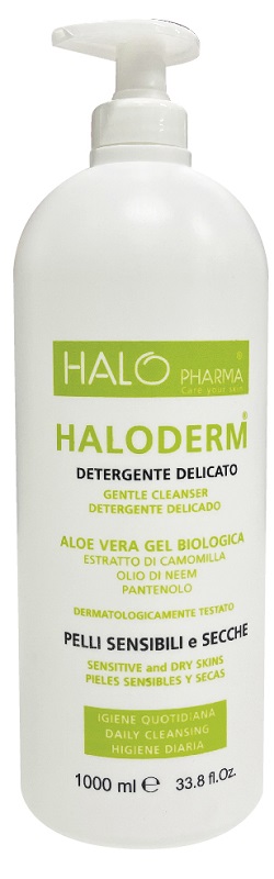 HALODERM DETERGENTE DELICATO 1 L FLACONE HDPE2 TAPPO C/PP92 - Farmamood