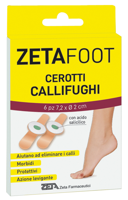 ZETAFOOT CEROTTO CALLIFUGO DISCHETTO CENTRALE CON ASTUCCIO 6 PEZZI - Farmamood