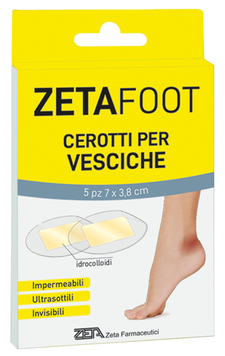 ZETAFOOT CEROTTO IDROCOLLOIDALE VESCICHE SP 5 PEZZI - Farmamood
