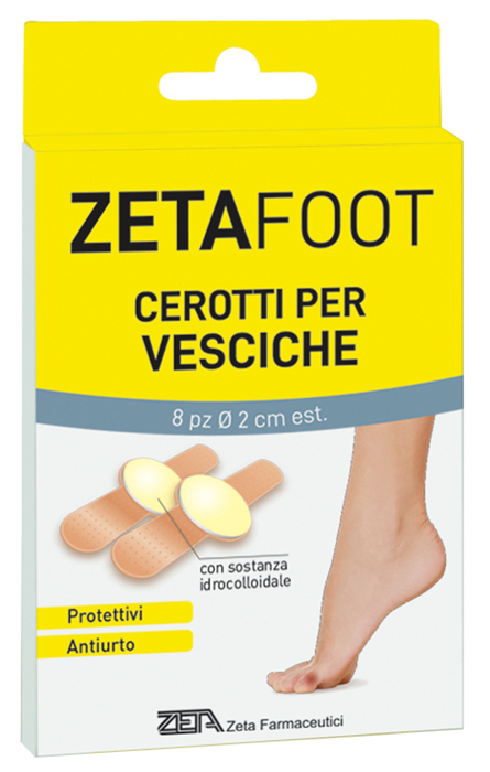 ZETAFOOT CEROTTO IDROCOLLOIDALE VESCICHE 8 PEZZI - Farmamood