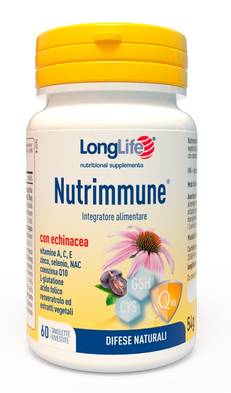 LONGLIFE NUTRIMMUNE 60 TAVOLETTE - Farmamood