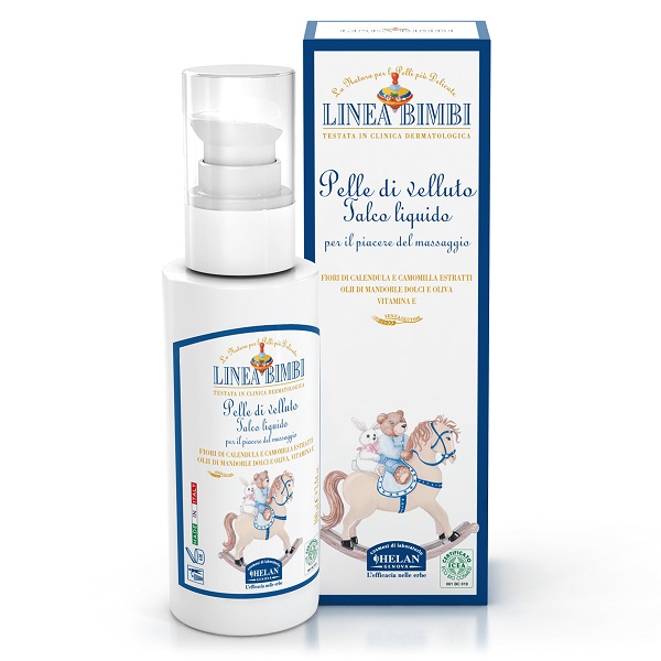 HELAN BIMBI PELLE DI VELLUTO TALCO LIQUIDO 240 ML - Farmamood